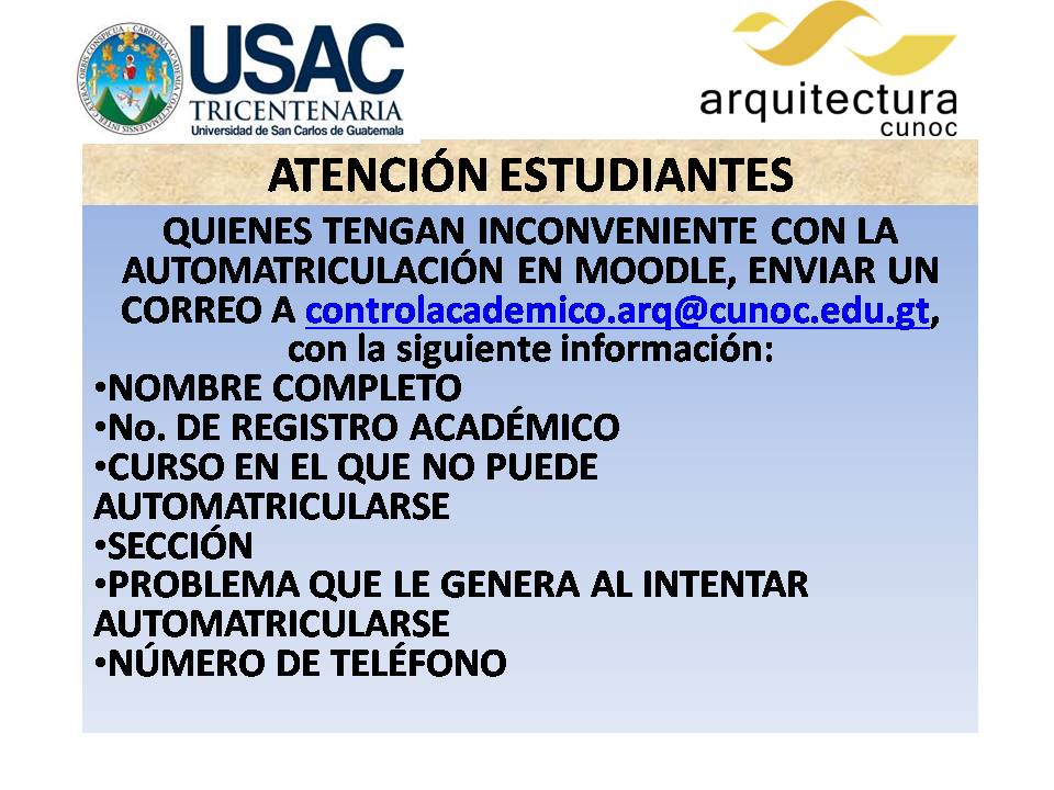 Inconveniente con Automatriculación en Moodle 2021-2